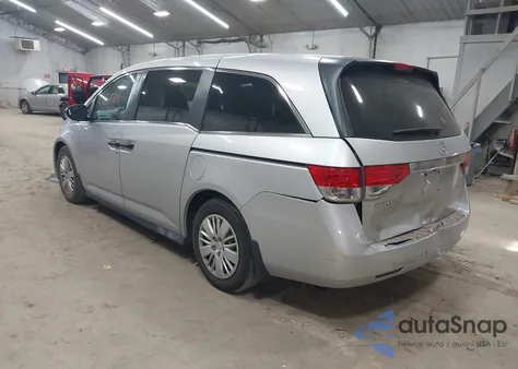 2015 Honda Odyssey Lx z USA, uszkodzony, nr VIN 5FNRL5H29FB029671